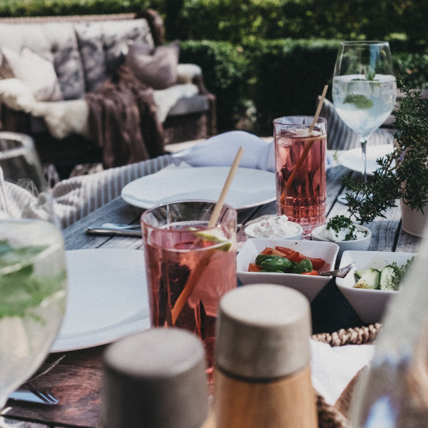 Die Seeterrasse des Seehotels Weissensee