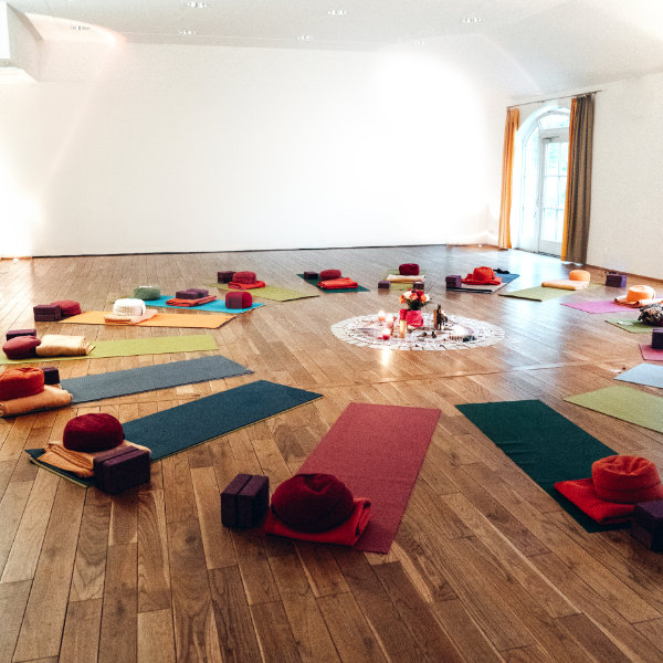 Der Yogaraum auf Schloss Blumenthal